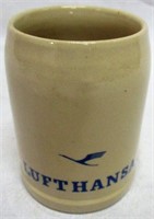 Lufthansa Airline Advertising German Pottery Stein