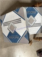 3 BOXES PEEL-'N-STICK VINYL TILE SQUARES, 12X12"