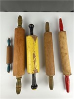 Collection Vintage wooden Rolling pins
