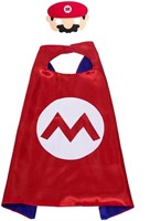 Super Mario Costume Cape and Mask Set x5