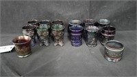 ESTATE LOT OF CARNIVAL GLASS CUPS