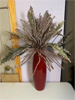 18 in. Tall  Scheurich red vase