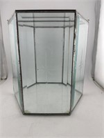 Glass display box.