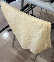 Lace tablecloth. 60" x 51".