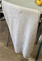 White Lace Tablecloth 60" x 60"