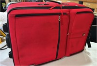Swiss Nylon Rolling Suitcase. 19" x 12" x 29"