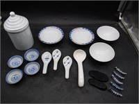 Knife Rests, Spoon Rests, Canister, Bowls