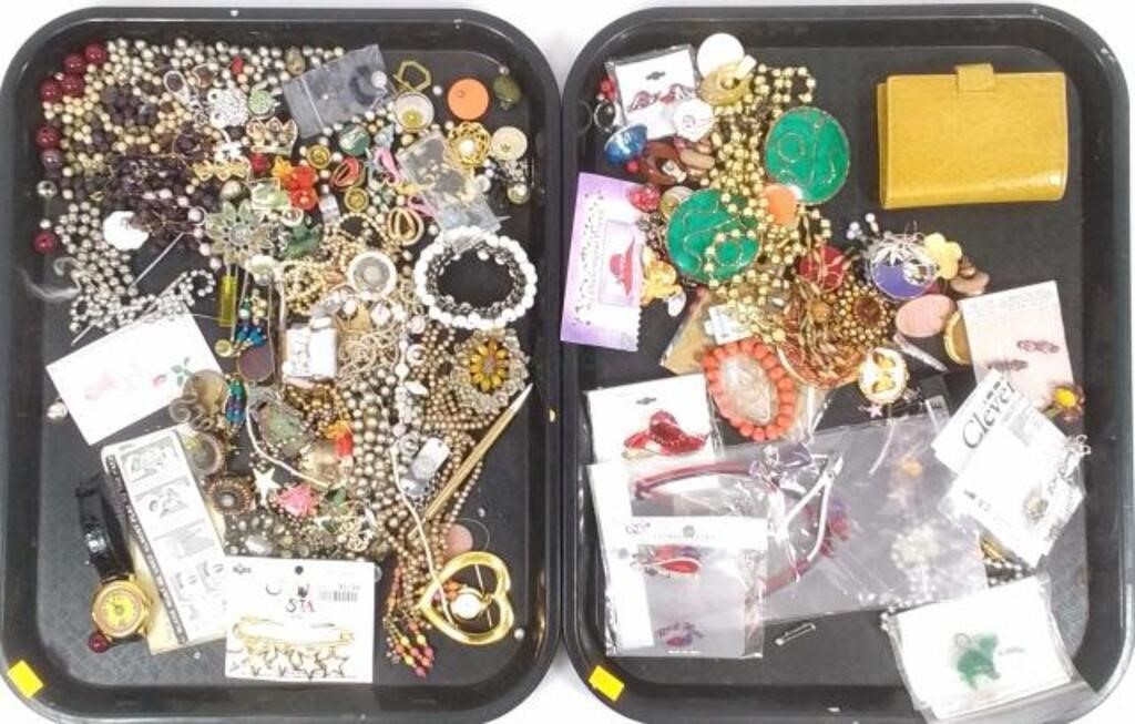 Assorted Fashion Jewelry, Brooches, Necklaces