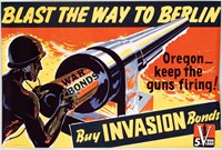 BLAST THE WAY TO BERLIN WWII POSTER