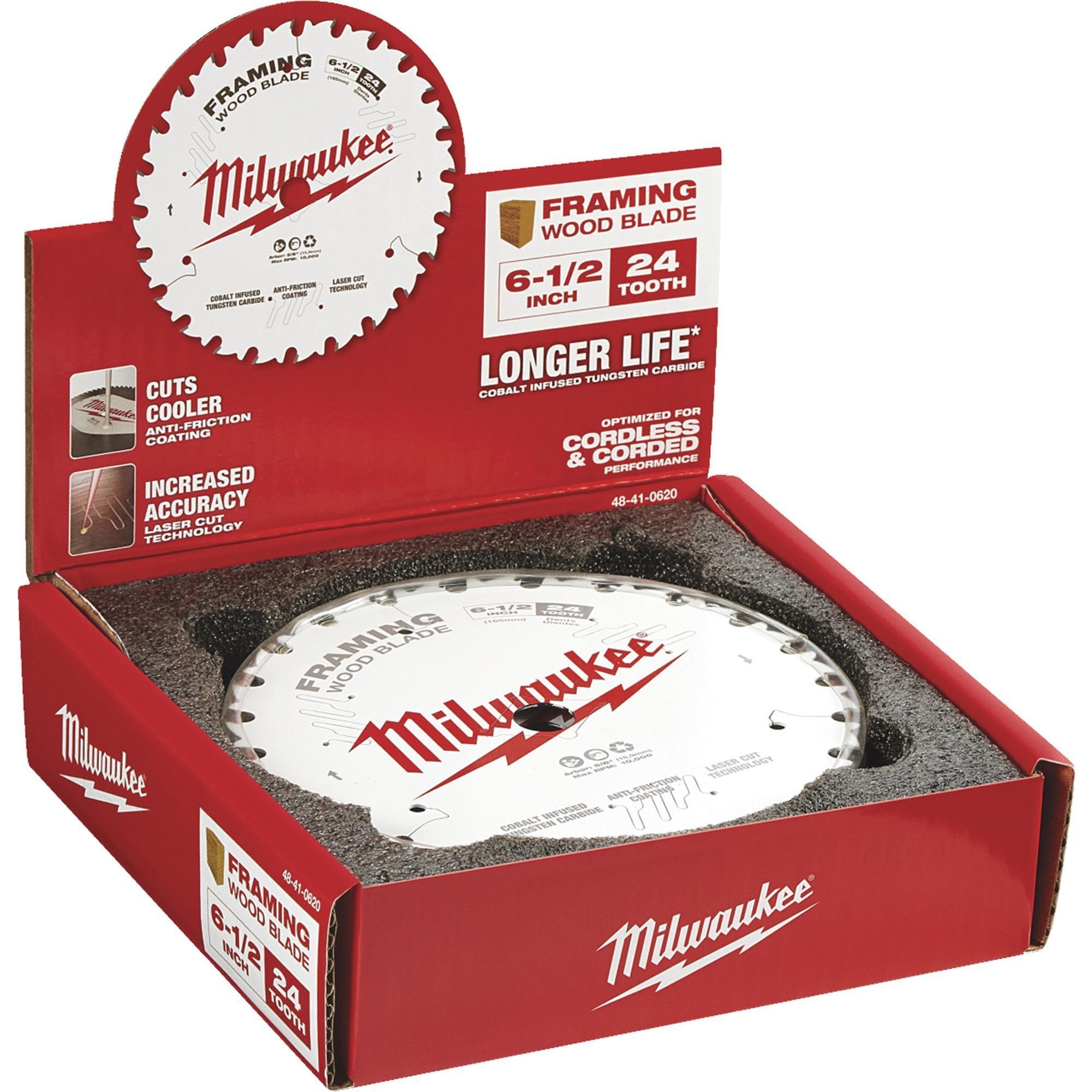 Milwaukee 6-1/2 in. 24T Framing Circular Saw Blade