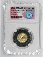 2022 Canada $2 RGS MS 65 Black Ring First Release