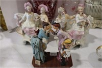 CERAMIC FIGURINES & FIGURAL VASES