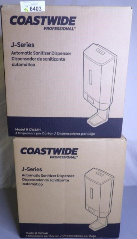 2 Boxes Coastwide J Series Automatic Dispenser