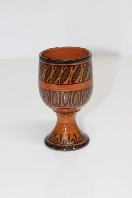 HAND MADE CERAMIC GOBLET