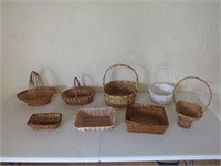 (8) Assoted Wicker Baskets