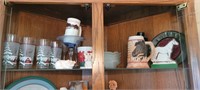 contents top shelf of hutch