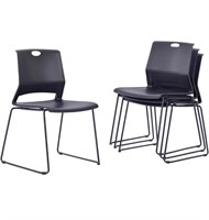 Stacking Chairs Multi Use (4) Black