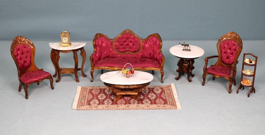 Dollhouse Miniatures, Antique Smalls + Furniture