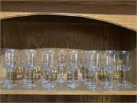 15 Matching Wine Glasses, 8 inches tall