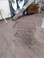 Vintage wire garden cart