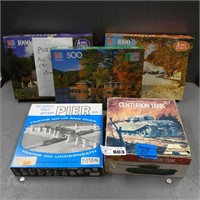 Stack of Jigsaw Puzzles