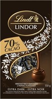 LINDT LINDOR 70% Cacao Dark Chocolate Truffles,