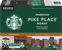 Starbucks Pike Place Medium Roast K-Cups, Single