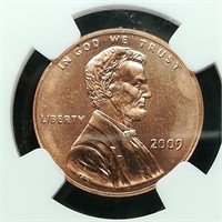 2009 FIRST DAY OF ISSUE PENNY 1C MS65RD NGC BIRTH