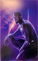 Autograph Chadwick Boseman Poster