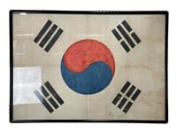 1940's-50's Framed South Korea Taegeukgi Flag