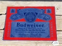 Vintage Unframed "Budweiser" Beer Mirror