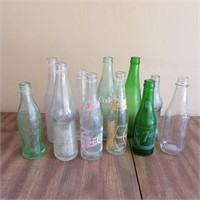 Assorted Vintage Soda Bottles