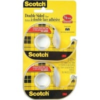 Scotch Permanent Double Sided Tape, 2 Pack