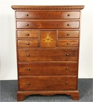 Lexington Inlaid Cherry Highboy Dresser