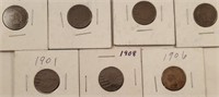 (7) Indian Head Cents