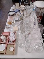 Large lot of glassware