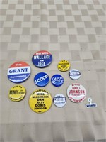 Vintage Political Button Lot