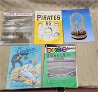Vintage Baseball Program Lot