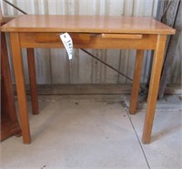 small wood table with drawer