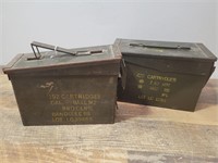 Vintage Military Ammo Boxes.