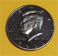 2002 s kennedy proof half dollar coin