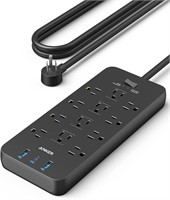 NEW $50 Surge Protector Power Strip w/12 Outlets