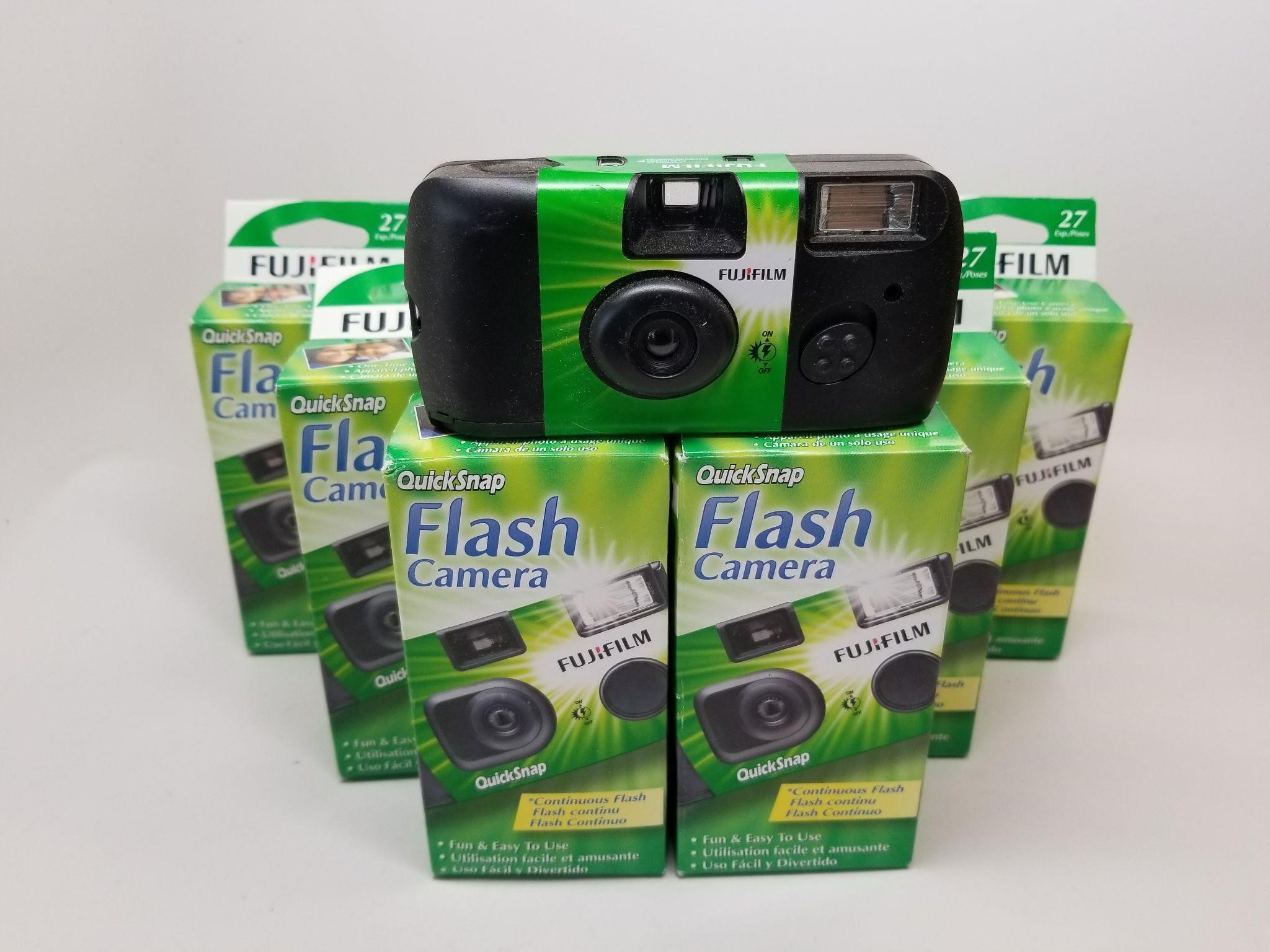 Nine Fujifilm Disposable Cameras