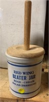 One Gallon Red Wing Beater Crock