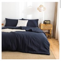 California king navy blue comforter