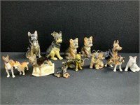 Dog Figurines-Porcelain, Cast Iron, Ceramic