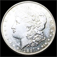 1891-S Morgan Silver Dollar UNCIRCULATED