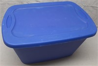 C7) Sterilite 10 Gallon Storage Box Tote Blue