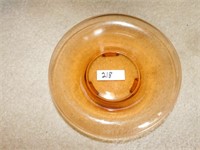 Amber Colored Bowl with Feet