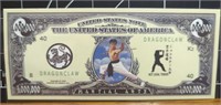 Martial arts million dollar bank note